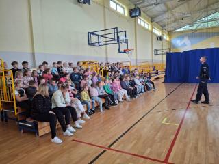 Notatka ze spotkania klas I-III z Policjantem – 