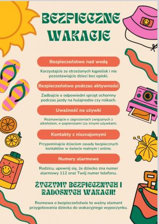 Tydzień dla bezpieczeństwa: Bezpieczne wakacje